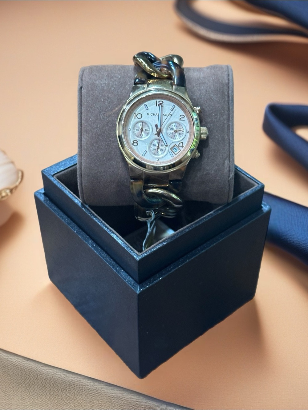 Michael Kors Gold-Tone Women’s Chronograph Watch - Picture 4 of 9